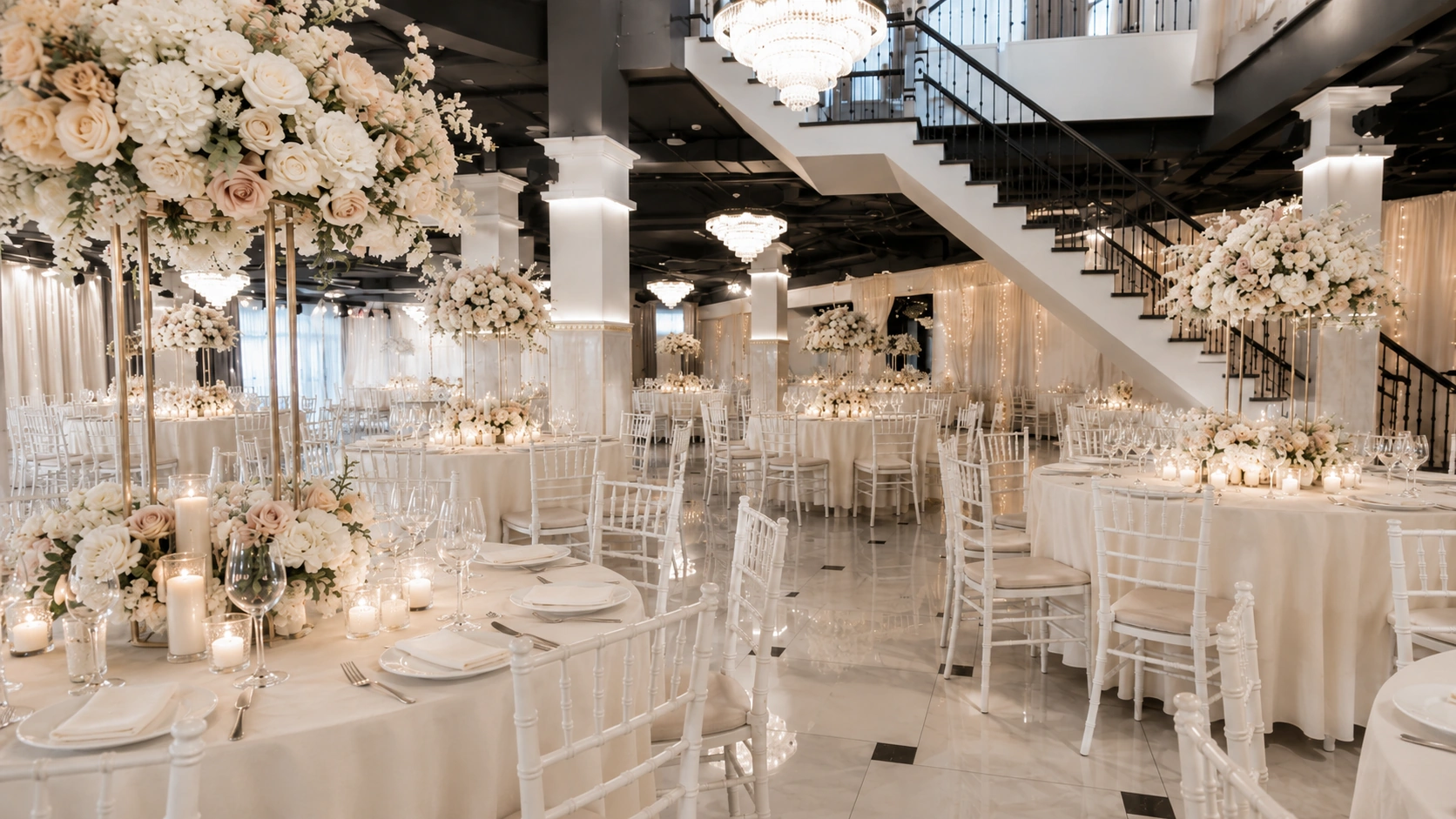 Свадебный банкет в зале Crystal Event Hall в Перми